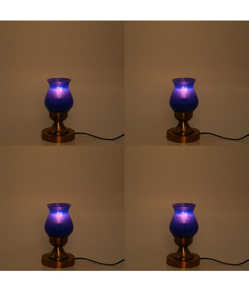     			Somil - Blue Decorative Table Lamp ( Pack of 4 )