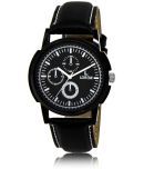 Lorem - Black Leather Analog Men's Watch