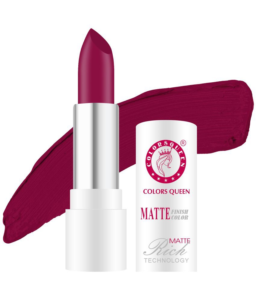     			Colors Queen Rich Matte Long lasting Matte Lipstick (Hot Pink) 3g