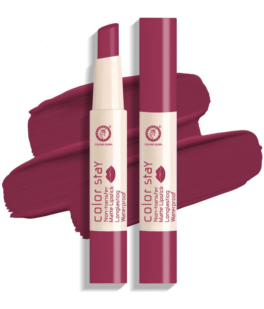     			Colors Queen - Pink Rose Matte Lipstick 2.1