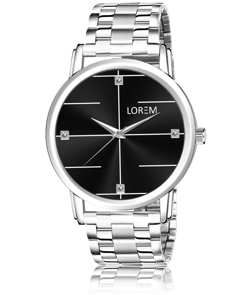     			Lorem - Silver Metal Analog Men's Watch