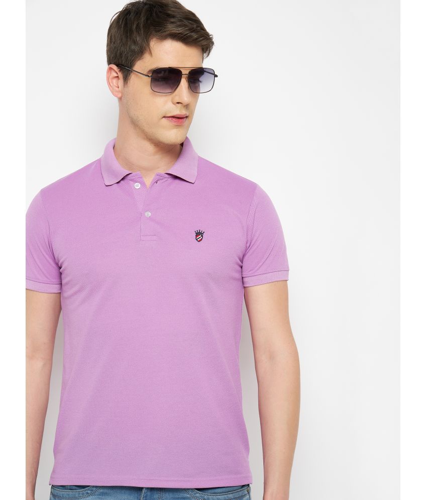     			RELANE - Lavender Cotton Blend Regular Fit Men's Polo T Shirt ( Pack of 1 )
