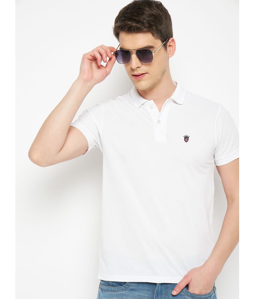     			RELANE - White Cotton Blend Regular Fit Men's Polo T Shirt ( Pack of 1 )