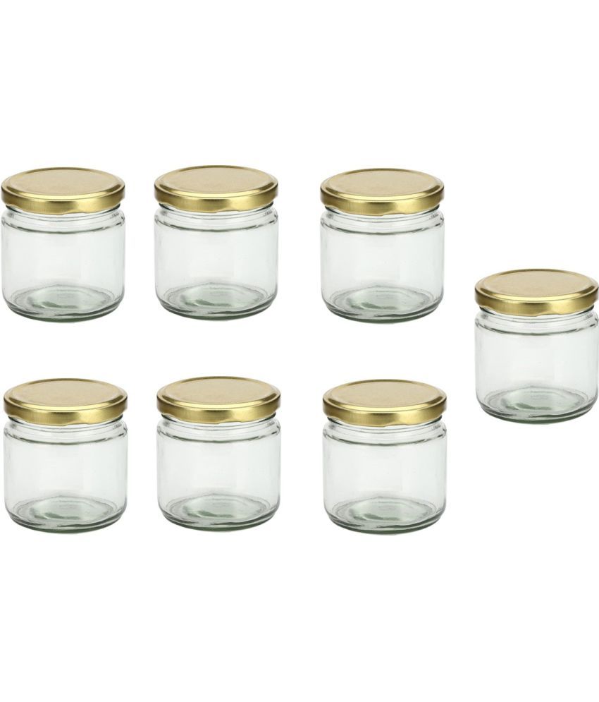     			Somil - Storage Container Glass Transparent Spice Container ( Set of 7 )