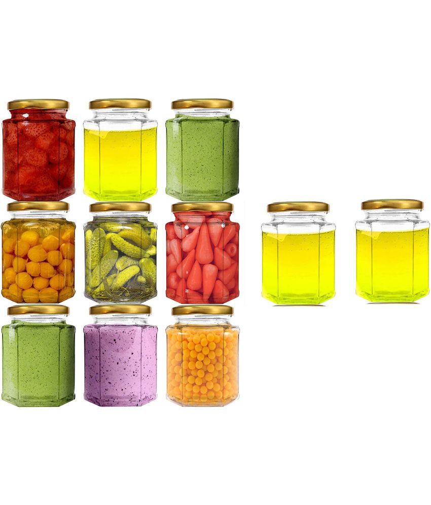     			Somil - Storage Container Glass Transparent Pickle Container ( Set of 11 )