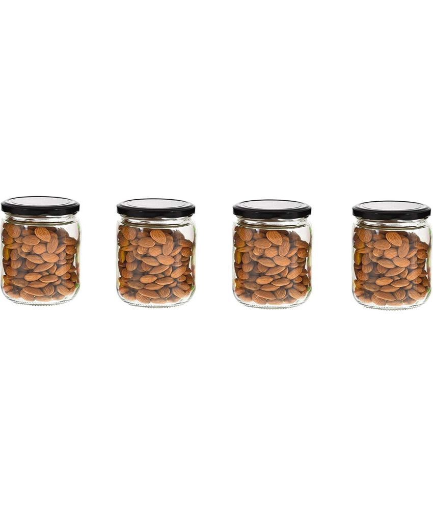     			Somil - Storage Container Glass Transparent Utility Container ( Set of 4 )