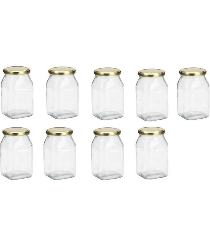     			Somil - Storage Container Glass Transparent Pickle Container ( Set of 9 )