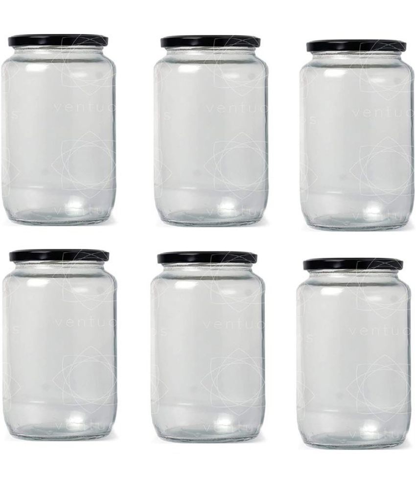     			Somil - Storage Container Glass Transparent Utility Container ( Set of 6 )