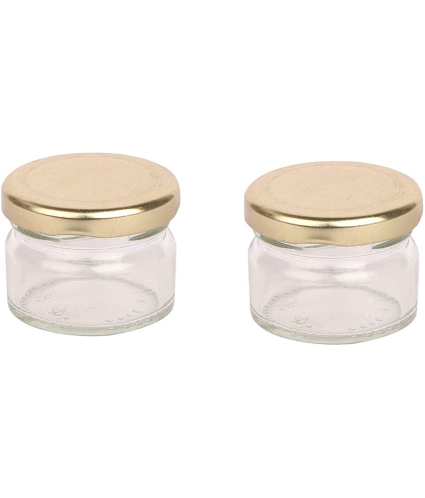     			Somil - Storage Container Glass Transparent Spice Container ( Set of 2 )