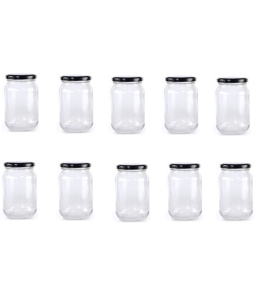     			Somil - Storage Container Glass Transparent Dal Container ( Set of 10 )