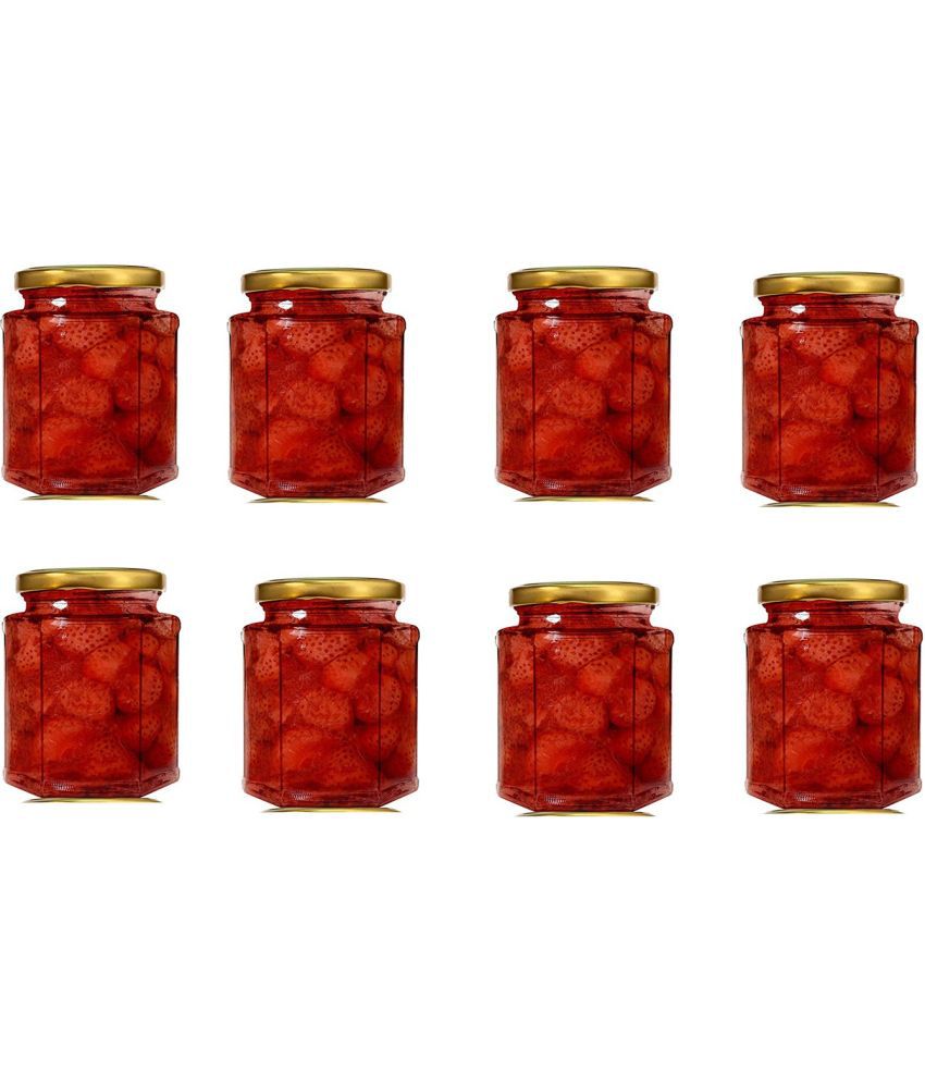     			Somil - Storage Container Glass Transparent Pickle Container ( Set of 8 )