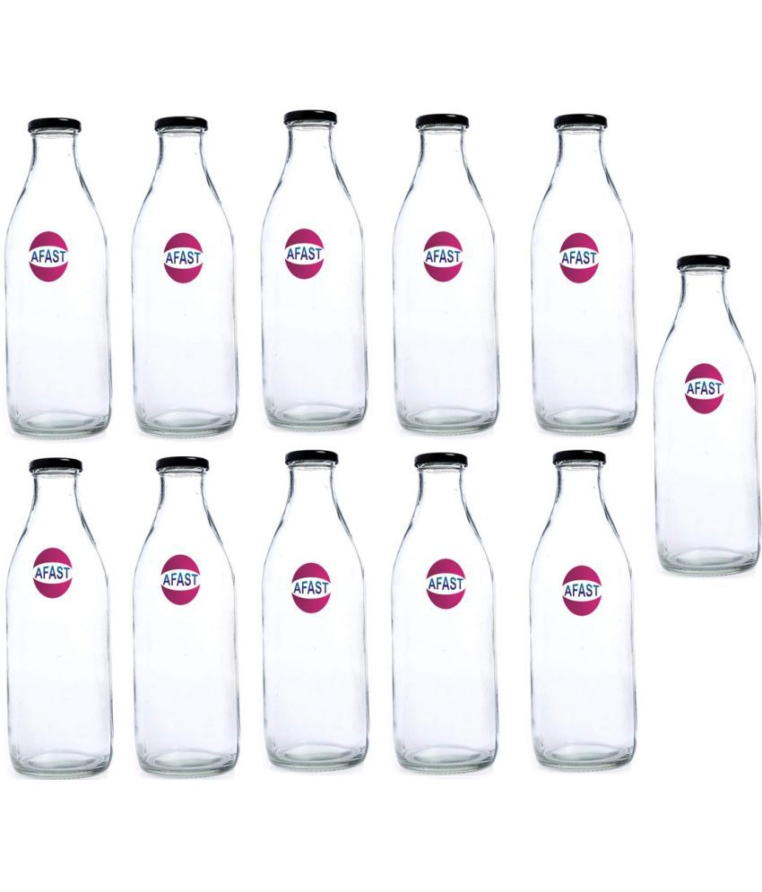     			Somil - Stylish Kitchen Storage & Serving Glass Bottle Transparent Water Bottle 500 mL ( Set of 1 )