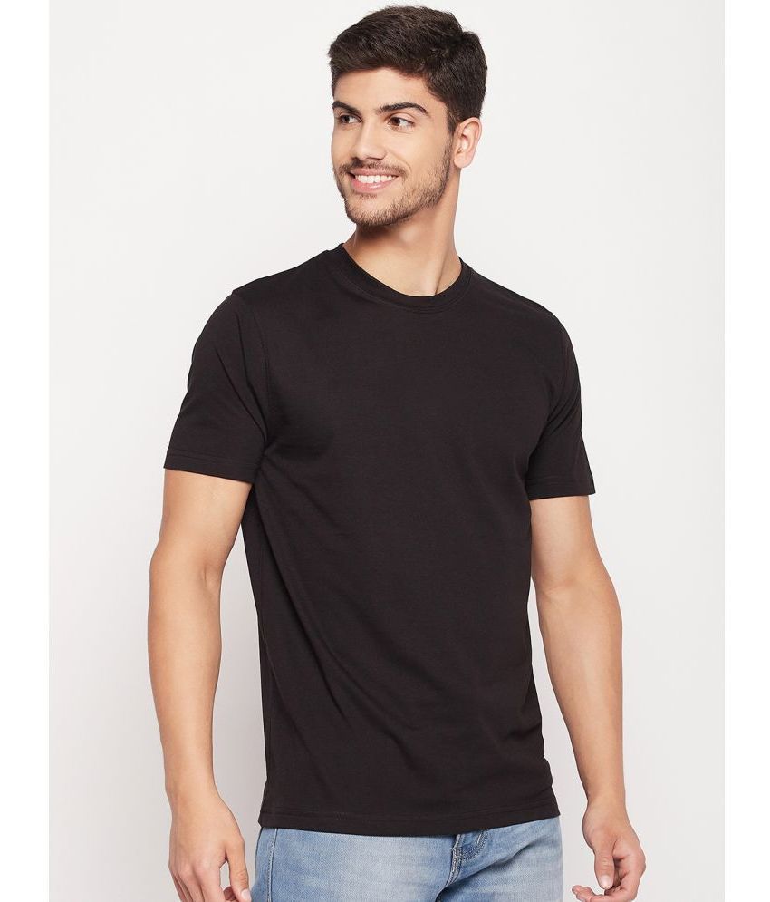     			UNIBERRY - Black Cotton Blend Regular Fit Men's T-Shirt ( Pack of 1 )