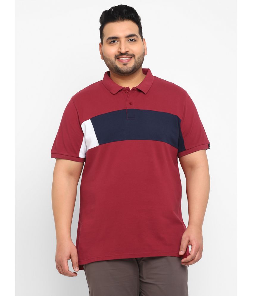     			Urbano Plus - Maroon Cotton Regular Fit Men's Polo T Shirt ( Pack of 1 )