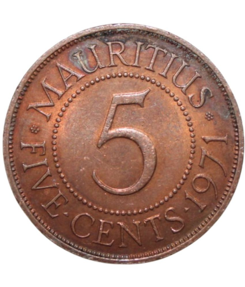     			newWay - 5 Cents (1971) "Elizabeth II" Mauritius 1 Numismatic Coins