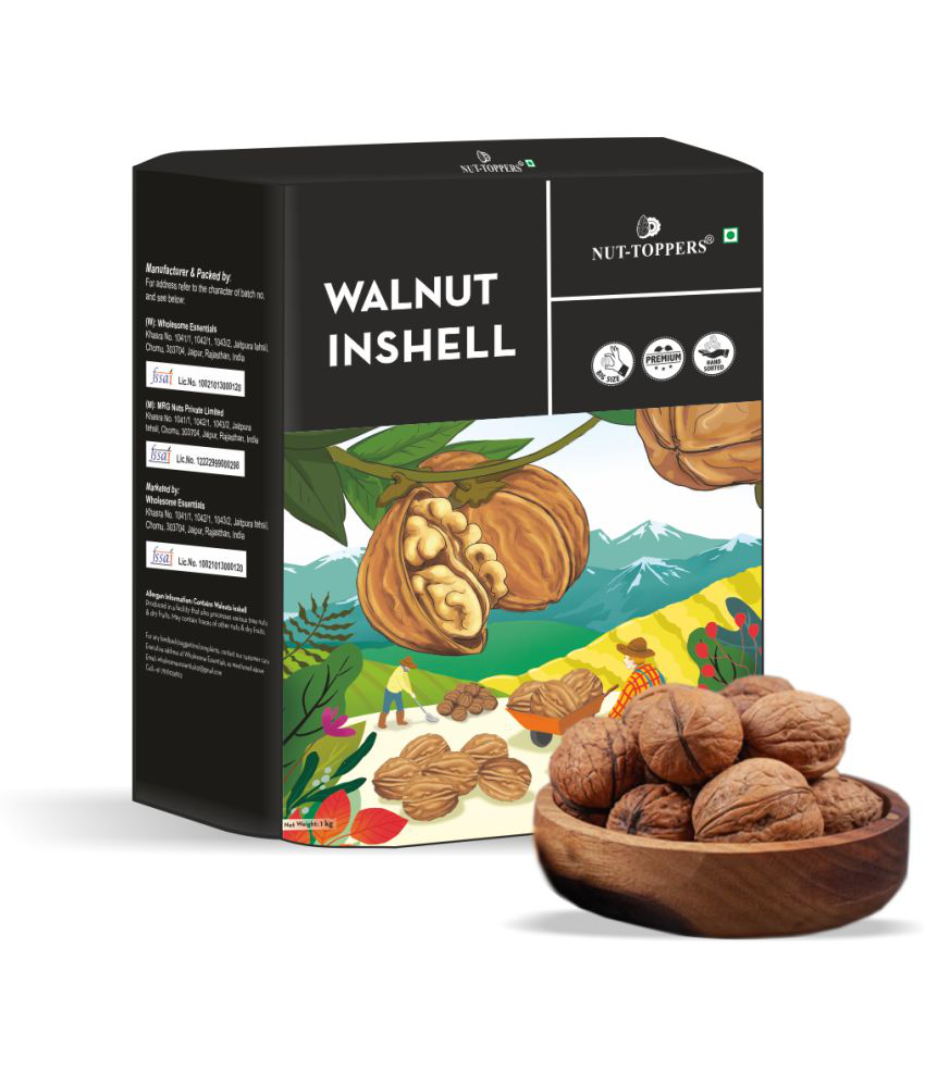     			Nut Toppers Premium California Walnut Inshell 1Kg