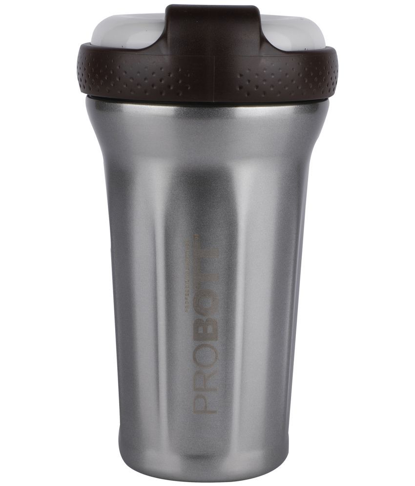     			Probott - Elegant Shaker Grey Water Bottle 500 mL ( Set of 1 )