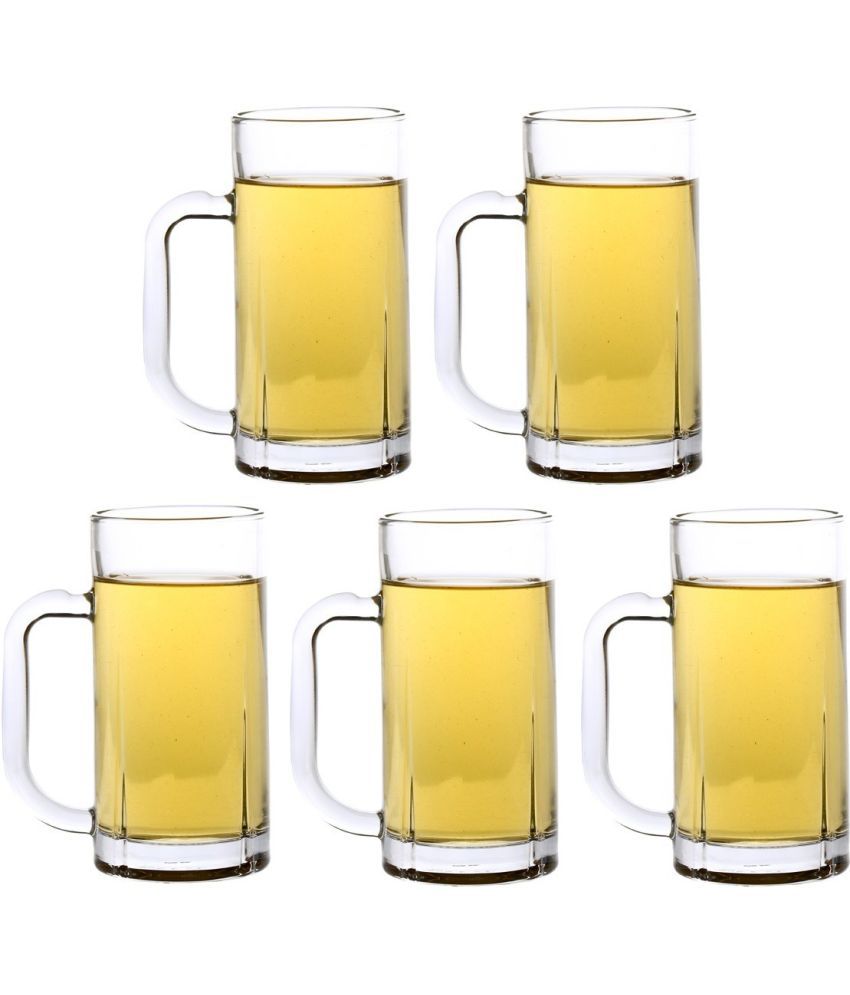     			Somil Beer Mug Glasses Set,  300 ML - (Pack Of 5)