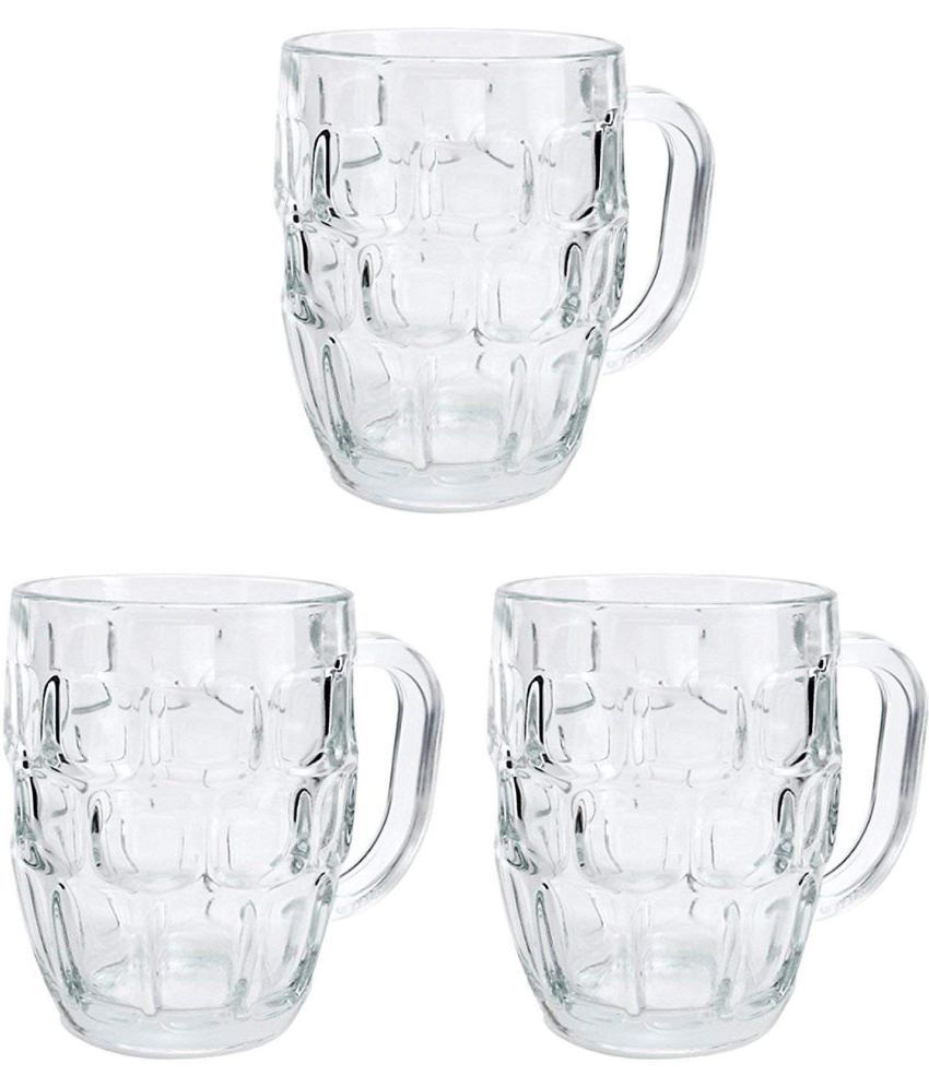     			Somil Beer Mug Glasses Set,  550 ML - (Pack Of 3)