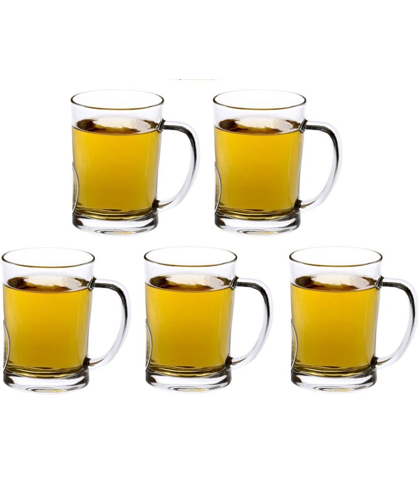     			Somil Beer Mug Glasses Set,  350 ML - (Pack Of 5)