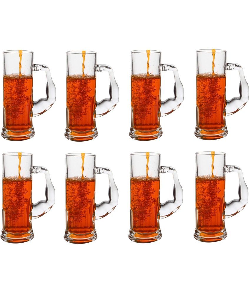     			Somil - Transparent Glasses Glass Beer Glasses & Mug 550 ml ( Pack of 8 )