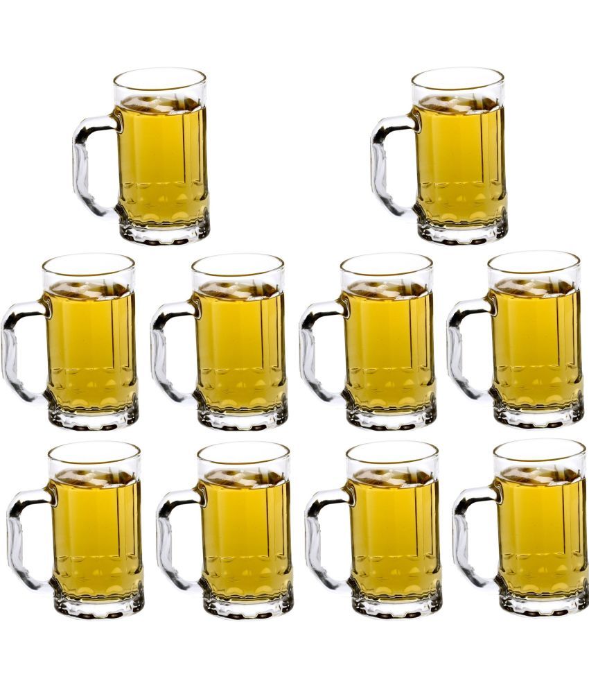     			Somil Beer Mug Glasses Set,  400 ML - (Pack Of 10)