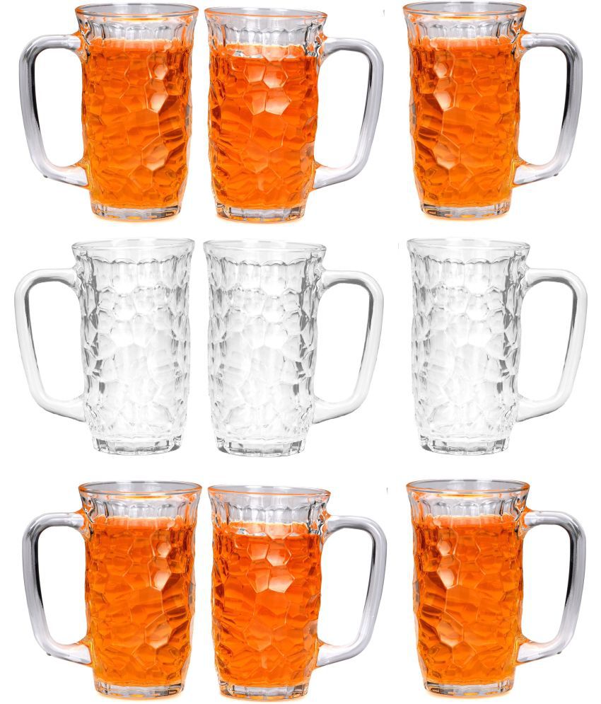     			Somil Beer Mug Glasses Set,  450 ML - (Pack Of 9)