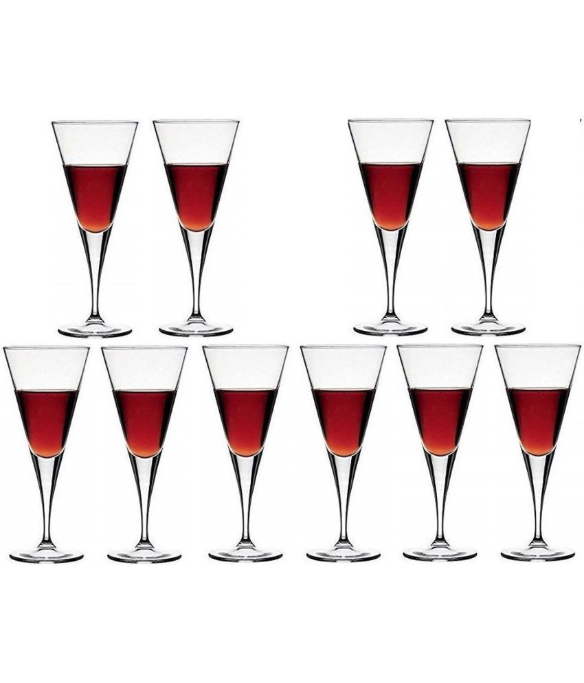     			Somil Wine  Glasses Set,  150 ML - (Pack Of 10)