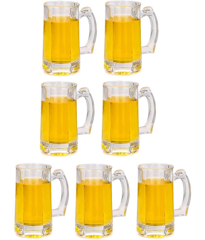     			Somil Beer Mug Glasses Set,  400 ML - (Pack Of 7)