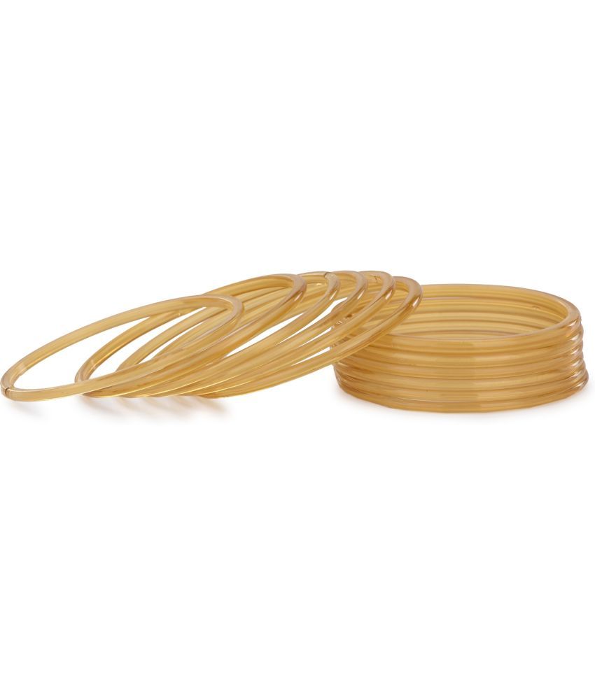     			Somil - Yellow Bangle Set ( Pack of 1 )