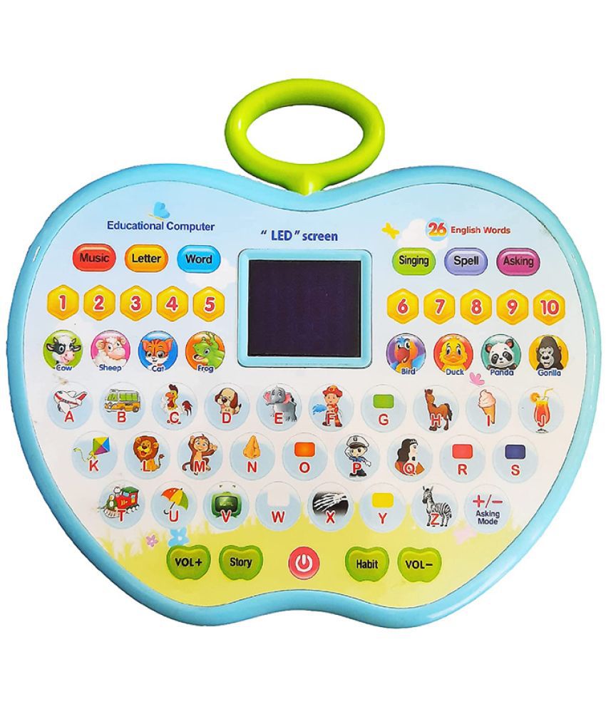     			Villy Educational Computer ABC and 123 Learning Kids Laptop with LED Display and Music (Multi-Color)