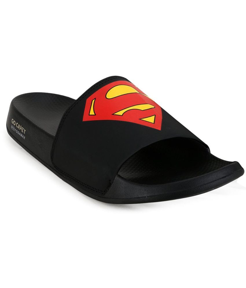     			Campus - Black Men's Slide Flip Flop