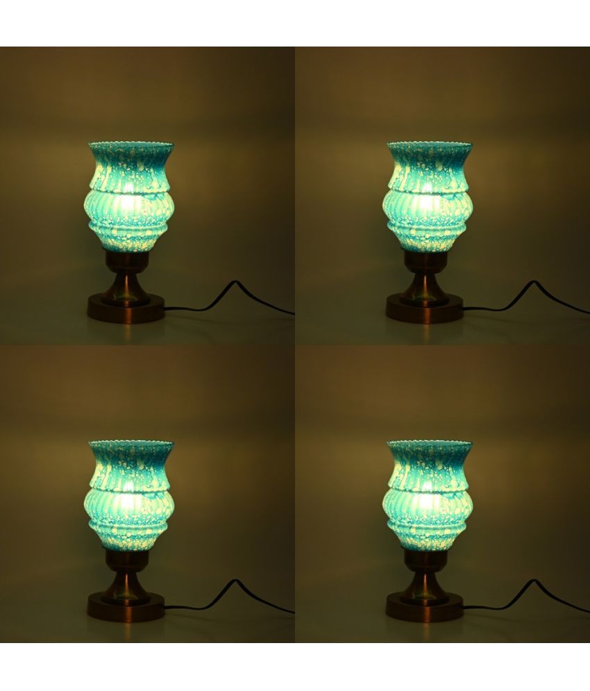     			Somil - Blue Decorative Table Lamp ( Pack of 4 )