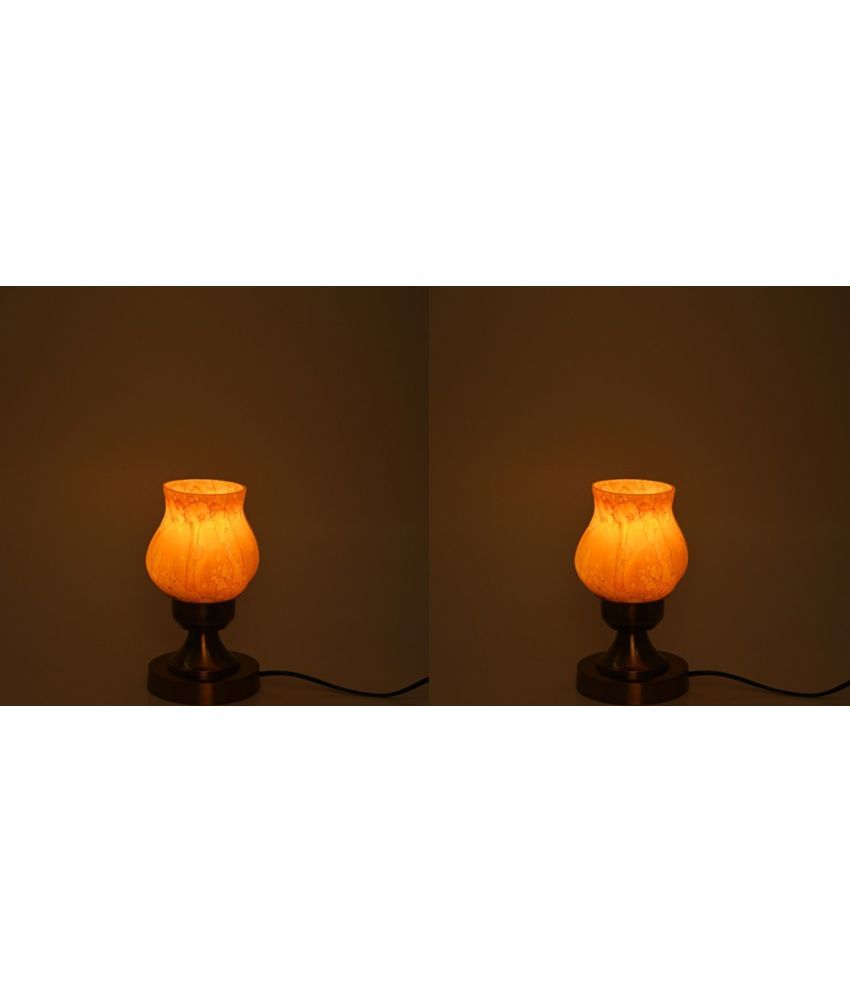     			Somil - Gold Decorative Table Lamp ( Pack of 2 )