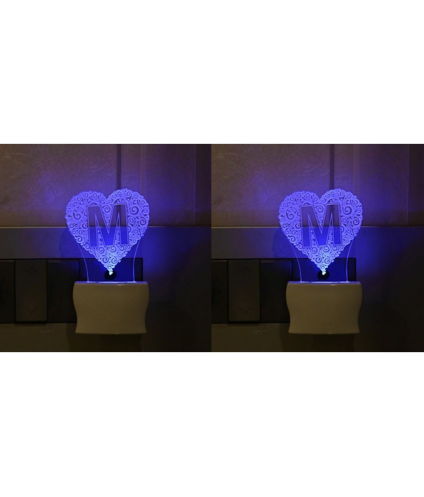     			Somil - Multicolor Night Lamp ( Pack of 2 )