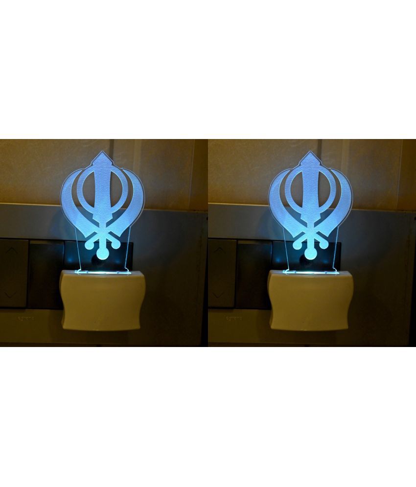     			Somil - Multicolor Night Lamp ( Pack of 2 )