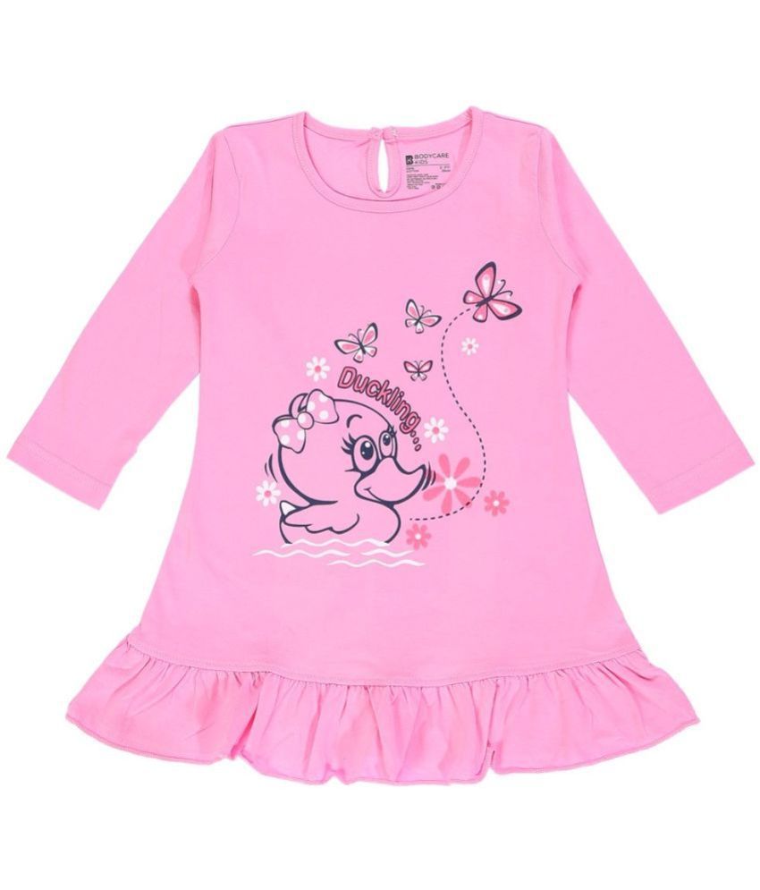     			Bodycare - Pink Cotton Baby Girl Frock ( Pack of 1 )
