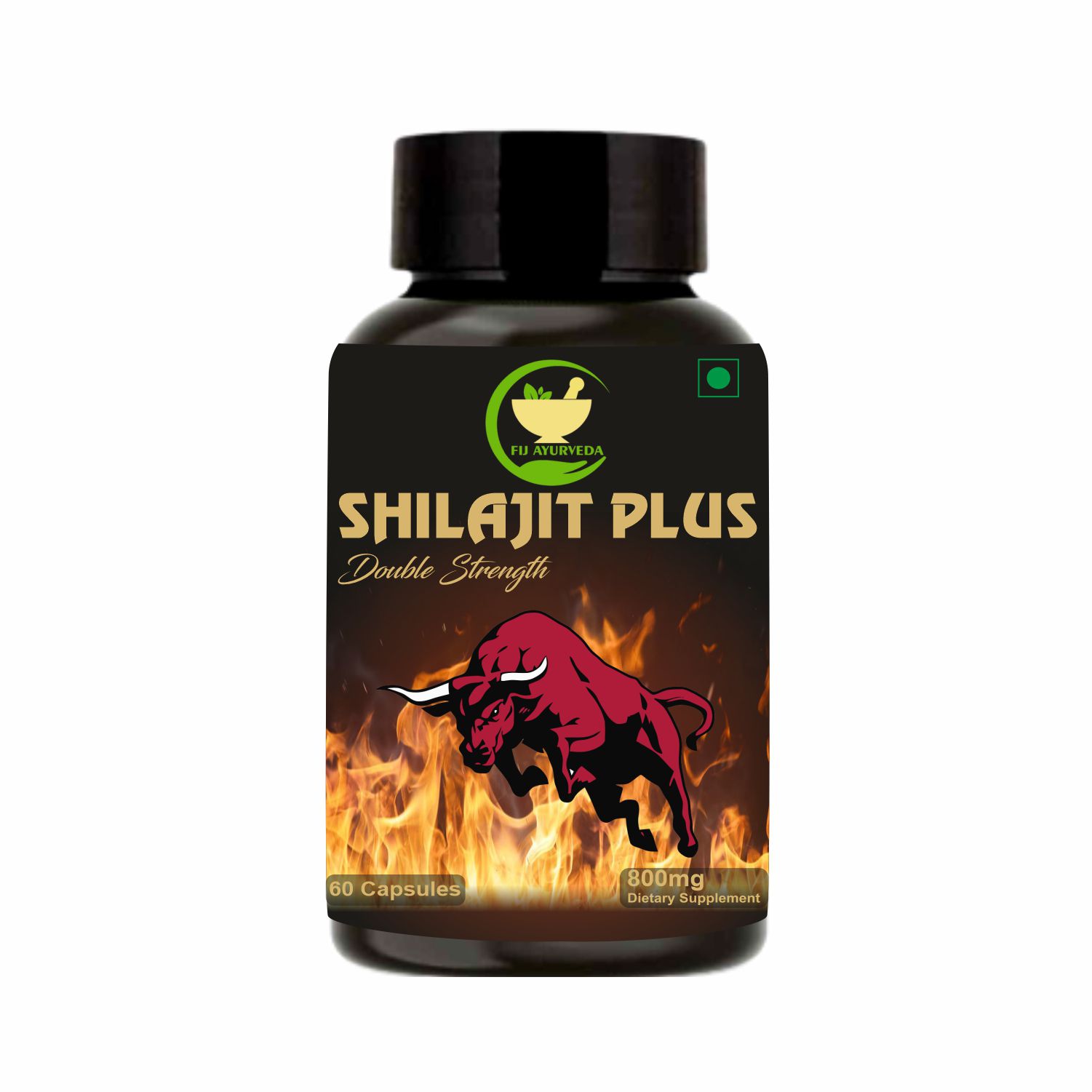     			FIJ AYURVEDA Shilajit Plus Extract Capsule | Premium Shilajit | for Men & Women – 800mg 60 Capsules