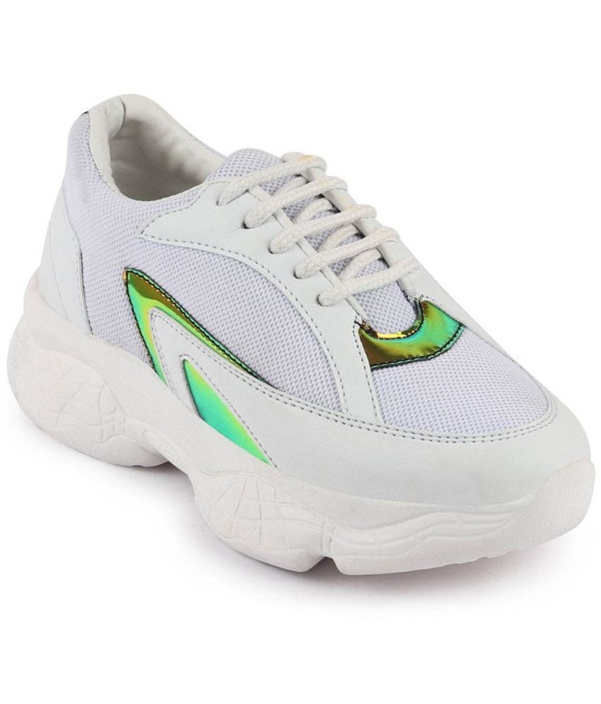     			Fausto - White Women's Running Shoes