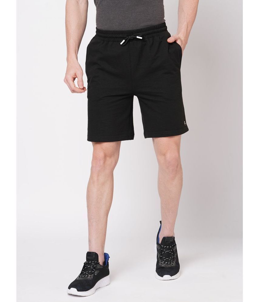     			Fitz - Black Cotton Men's Shorts ( Pack of 1 )