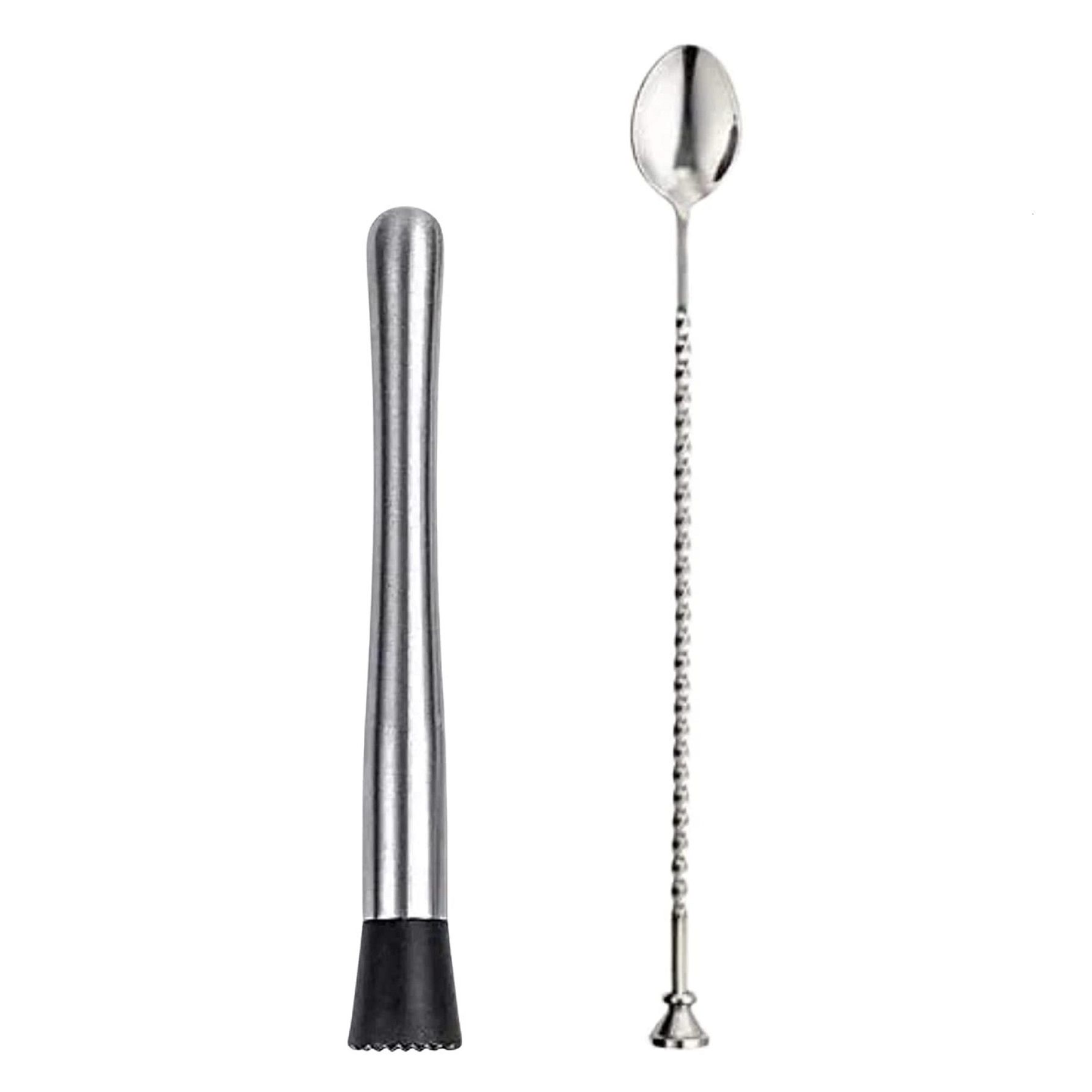     			HOMETALES Stainless Steel Silver Stirrers