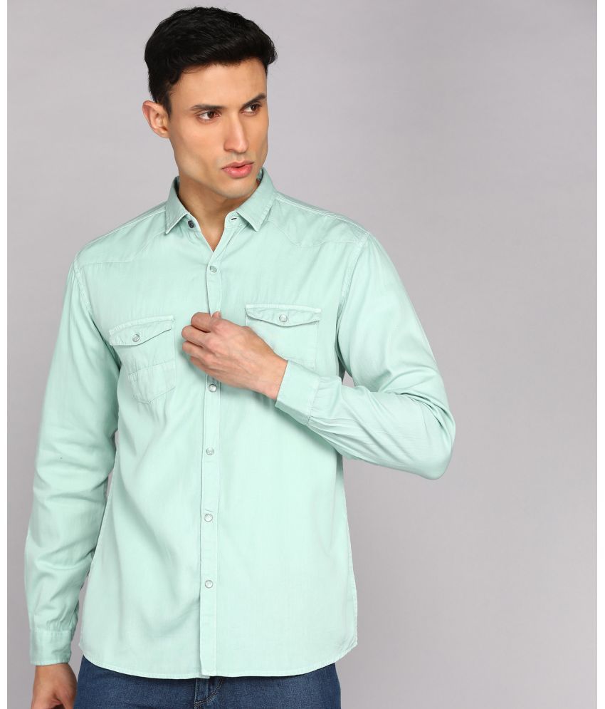     			Kuons Avenue - Green 100% Cotton Regular Fit Men's Casual Shirt ( Pack of 1 )