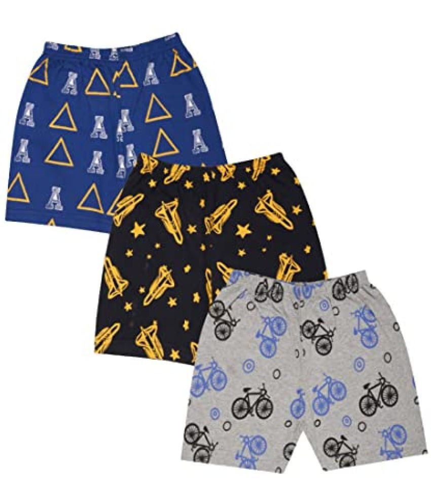     			Luke and Lilly - Multi Cotton Boys Shorts ( Pack of 3 )
