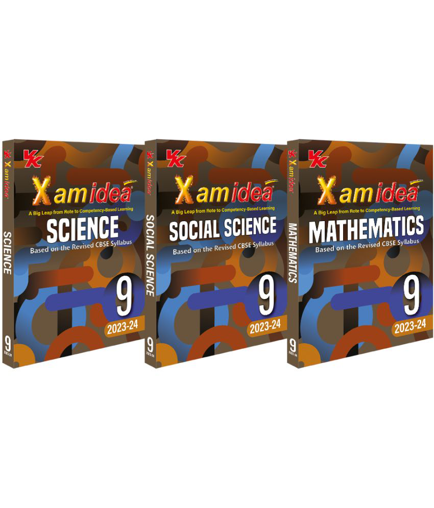     			Xam idea Bundle Set of 3 (Science, Social Science & Mathematics) Class 9 Book | CBSE | Chapterwise Question Bank| 2023-24 Exam