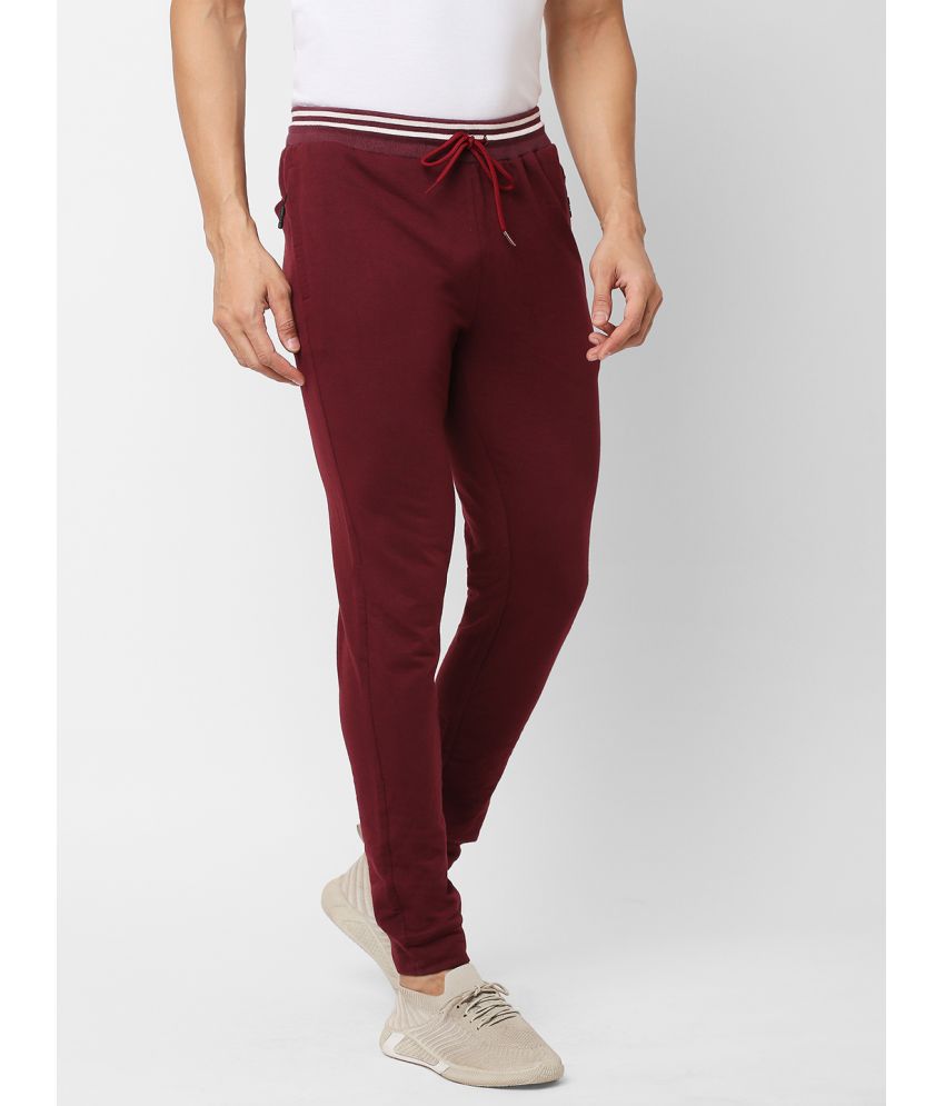     			Fitz - Wine Cotton Blend Men's Trackpants ( Pack of 1 )