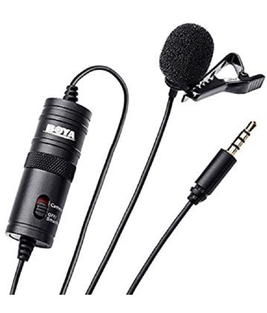     			Hybite BY-M1Auxiliary Omnidirectional Lavalier Condenser Microphone with 20ft Audio Cable (Black)