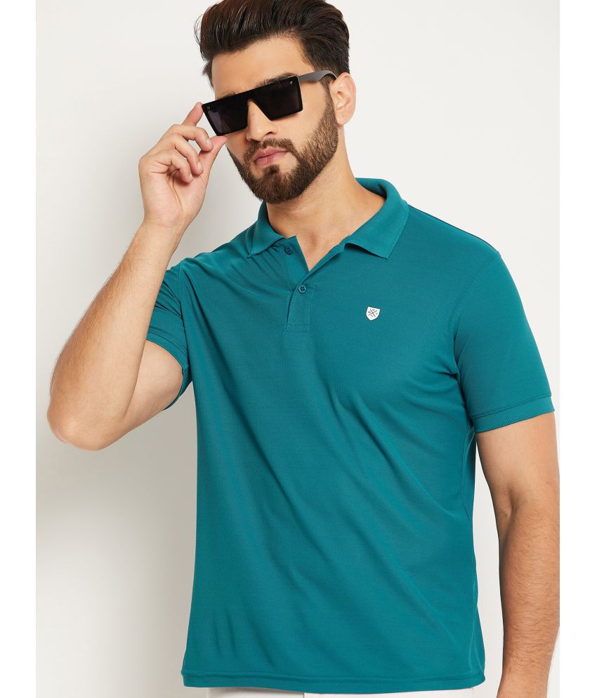     			OGEN - Teal Blue Cotton Blend Regular Fit Men's Polo T Shirt ( Pack of 1 )
