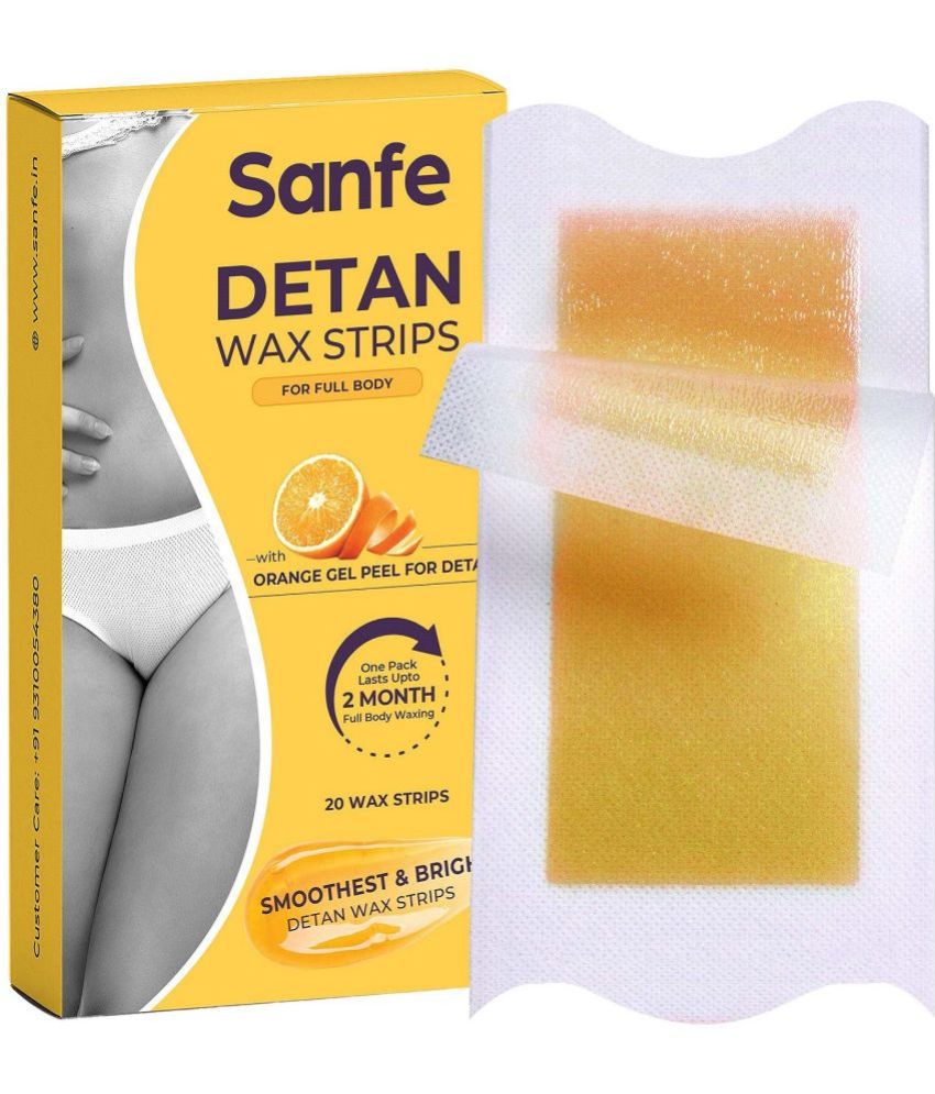     			Sanfe Detan Wax Strips Waxing Kit 20 no.s