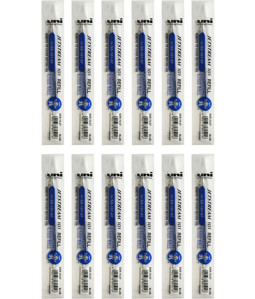     			Uni-Ball SXR-72 Refill (0.7mm, Blue Ink), Pack of 12, Usable for SX-101