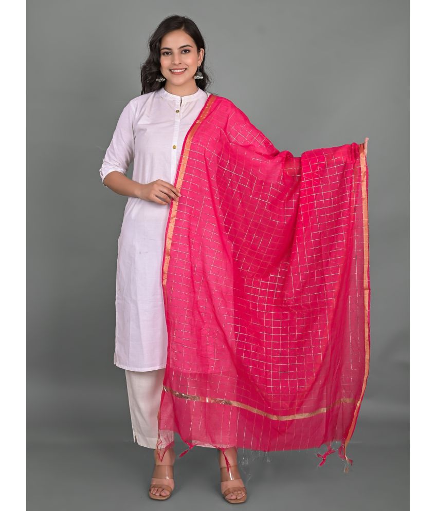     			Apratim - Pink Chanderi Women's Dupatta - ( Pack of 1 )